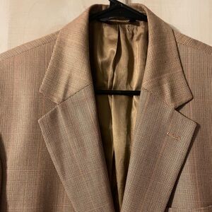 Brooks Brothers 346 tan brown men’s blazer silk and wool blend size 41R